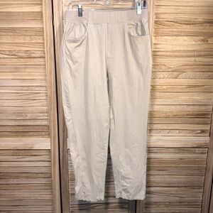 Libin Womens Ankle Dress Pants Tan Size M